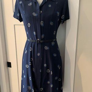 Banana Republic Blue Shirt Dress Size Size 4 Vintage